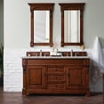 thumbnail image 2 of James Martin Vanities 147-114-561-3Vsl Brookfield 60" Double Basin Wood Vanity Set - Warm, 2 of 5