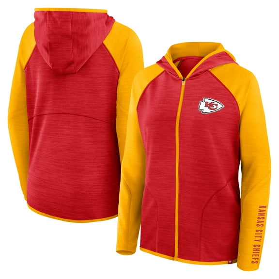 Women's Fanatics Red Kansas City Chiefs Plus Size End Around Pass Full-Zip Hoodie