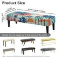 thumbnail image 3 of POLERO Dining Bench Covers, Stretch Cushion Covers Removable Washable Bench Slipcover, Watercolor Palm Tree Printed Rectangle Seat Protector for Dining Room, Living Room, Bedroom, Kitchen, 3 of 7