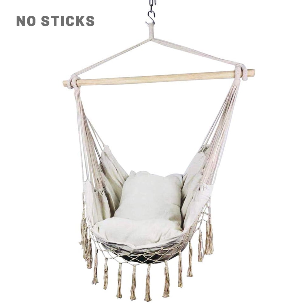 AIHOME Hanging Chair Swing Hanging with Pillow for Indoor Outdoor
