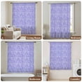 thumbnail image 5 of Purple Flowers Semi Sheer Curtains Drapes for Living Room, Bedroom, French Doors Window 54 Inches Long, Spring Vintage Flowers Country Plants Rod Pocket Chiffon Curtain Drapery Voile Draperies Panel, 5 of 8