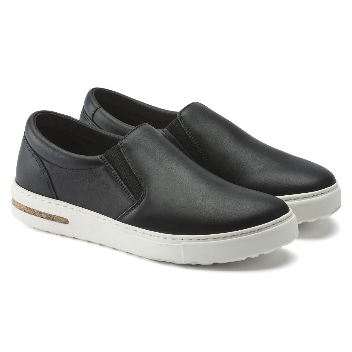 BIRKENSTOCK Oswego Slip-On Black Leather Shoe Narrow Width 1021326