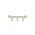 thumbnail image 5 of Resi Coat Wall Rack 3 Hooks, Wood and White, 5 of 7