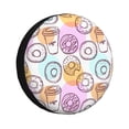 thumbnail image 1 of Balery Donuts and Coffee Cubiertas para Neumáticos - Protector Resistente para Neumáticos de Camioneta, SUV, Remolque, Camper y RV-17 inch, 1 of 6