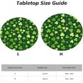 thumbnail image 3 of Happy St. Patrick''s Day Tablecloth with Elastic Edge, Round Table Cloth Lucky Clover Washable Reusable Table Cover for Kitchen Dining Party Picnic, Small, 3 of 6