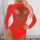 thumbnail image 2 of Gibobby Lencería para mujer sexy tangas Body de encaje calado a la para mujer, lencería Sexy, disfraces de Jacquard para mujer, Lencería de encaje Día de San Valentín(Rojo, Talla única), 2 of 5