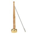 thumbnail image 2 of Buddhism Wooden Handle Brass Hand Bell Singing Scripture Implement Buddhist Supplies, 2 of 3