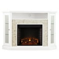 thumbnail image 5 of 45.5" White and Gray Contemporary Corner Convertible Electric Media Fireplace, 5 of 5