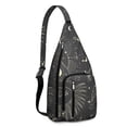 thumbnail image 1 of Star Map Sling Backpack - Celestial Navigation Print Design, Lightweight Anti-Theft Daypack for Alternative Fashion Students, 1 of 4