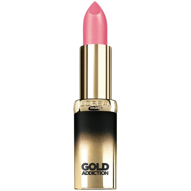 L'Oreal Paris Colour Riche Gold Addiction Satin Lipstick, Pink Gold