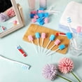 thumbnail image 7 of ACDANC 300 Pcs Oral Swabs Disposable Mouth Swabs Sponge Bulk Dental Swabsticks Unflavored for Elderly Adults Mouth Cleaning Oral Cavity Care Health,Pink and Blue(Not Individual Packing), 7 of 7