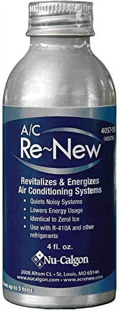 Nu-Calgon 4057-55 A/C Re-New Air Conditioning System Cleaner 4oz Unpressurized Can