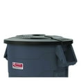 thumbnail image 2 of Utility Trash Can Lid for 44 gal Trash Can, 24.88" Diameter x 3", Black | Bundle of 2, 2 of 4