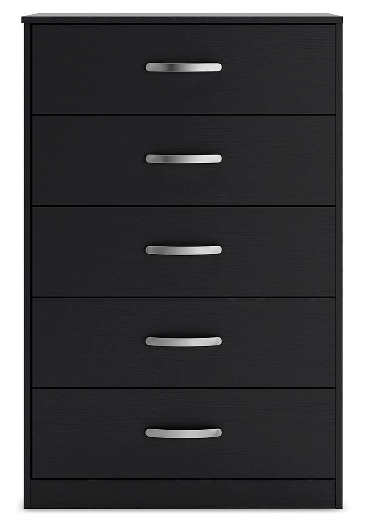 Signature Design by Ashley Casual Finch Chest of Drawers, Black