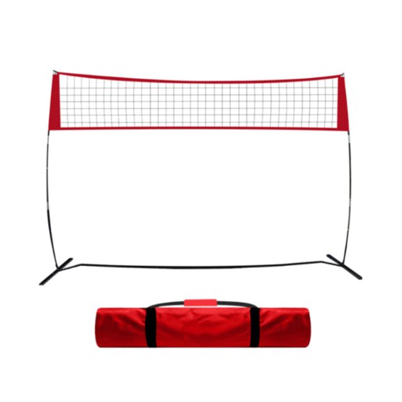 Red de entrenamiento de voleibol, accesorios de altura ajustable, suministros resistentes, red de voleibol portátil para golpear al libre.