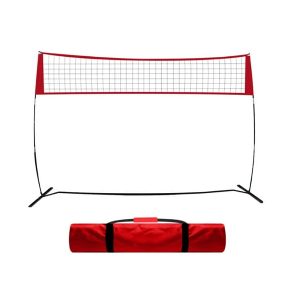 Red de entrenamiento de voleibol con bolsa de transporte ajustable para entrenamiento individual, actividades al libre y pases en equipo.