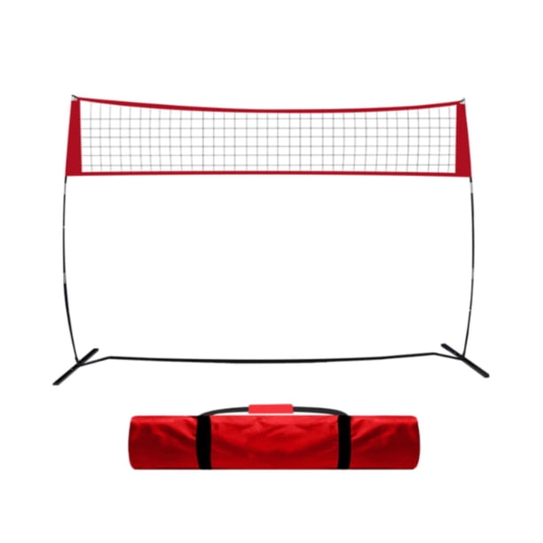Red de entrenamiento de voleibol, accesorios de altura ajustable, suministros resistentes, red de voleibol portátil para golpear al libre.