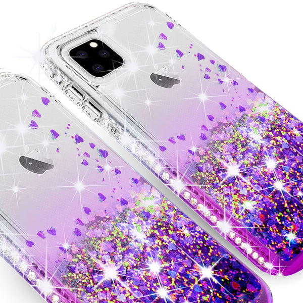  Gurgitat (4in1 Holographic Cloud Case for iPhone 11 6.1 Cute  Clear Clouds Cases Glitter Laser Bling Women Girls Aesthetic Design Cover+Iridescent  Camera Cover+Screen+Chain for iPhone 11 : Cell Phones & Accessories