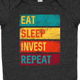 thumbnail image 4 of Inktastic Stock Broker Eat Sleep Invest Repeat Boys or Girls Baby Bodysuit, 4 of 5