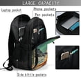 thumbnail image 4 of Balery Space Adventurer Cat Mochila con carga USB para hombre y mujer - Mochila impermeable y antirrobo para laptop con puerto USB para viajes, trabajo, 4 of 7