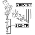 thumbnail image 2 of Febest BALL JOINT FRONT LOWER ARM # 2120-TR OEM 1451914, 2 of 2