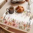 thumbnail image 3 of Eucalyptus Leaves Placemats Set of 6 Farmhouse Idyllic Flowers Floral Leaaf Place Mats Indoor Wipeable Table Mats Washable Cloth Dining Table Placemats for Kitchen Holiday Party Home Decor 13x19 Inch, 3 of 9