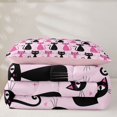 thumbnail image 5 of Manfei Cute Cat Twin Comforter Sets, Cartoon Kitten Lover Bedding Set, Hot Pink, Pink Reversible, 2pcs, 1 Comforter and 1 Pillowcase, 5 of 7