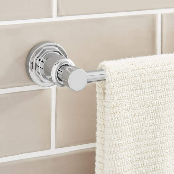 Open Box Signature Hardware 948292-24 Greyfield 24" Towel Bar - Chrome