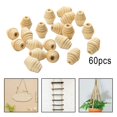 thumbnail image 1 of 60 piezas de espaciadoras de gran tamaño 20 mm sueltas con agujero de ganchillo de para joyería DIY Soledad perlas de verticilo, 1 of 10