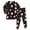 W7-Black, variant on Kids Boys Girls Unisex Christmas Matching Pajamas Sets Long Sleeve PJs Sleepwear Top and Pants Fall Winter Outfits 2 Piece Light Green Sizes 5-6 Years
