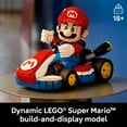 thumbnail image 4 of LEGO Super Mario: Mario Kart – Mario & Standard Kart 3D Puzzle for Adults - DIY Book Shelf & Room Decor for Men & Women, Ages 18+ - Arts & Crafts for Adult Gamers - Birthday Gift Idea - 72037, 4 of 9