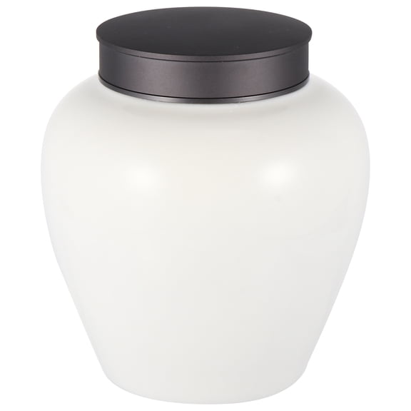 1Pc Simple Ceramic Tea Storage Pot with Cover Delicate Ceramic Tea Canister