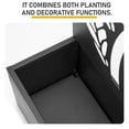 thumbnail image 6 of BAYUELSWU Metal Planter Box with Trellis, Outdoor Raised Garden Bed, Elevated Planter for Garden, Patio, Balcony (Black), 6 of 7