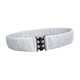 thumbnail image 4 of Cinturón elástico decorativo, cinturilla tipo corsé para abrigos acolchados y chaquetas tipo suéter para mujer. Blanco, 4 of 9