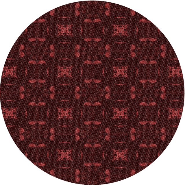 Ahgly Company Tapis Rond Lavable en Machine Intérieur Transitionnel Noir Brun, 3 Pieds Rond
