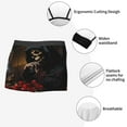 thumbnail image 3 of Yiaed Elegant Rose Skull Print Men's Soft Cotton Boxer Shorts Breathable Boxers Underwear Moisture-Wicking Underwear Stretch Boxer Briefs for Man-XX-Large, 3 of 5