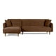 thumbnail image 2 of Sofá Cama Reversible Makora Sala Modular De Lino Chocolate Modelo Baily, 2 of 8