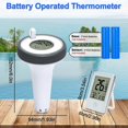 thumbnail image 3 of Pool Thermometer, Wireless Floating Digital, with IP67, Indoor Receiver, 60m Range, 3 of 5