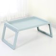 thumbnail image 1 of Escritorio de cama para computadora portátil PP plegable diseño simple con ranuras hacia abajo mesa de cama con orificio de carga JAAS, 1 of 5