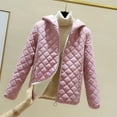 thumbnail image 1 of Chaqueta de algodón con capucha engrosada con vellón agregado Chaqueta de algodón adelgazante para mujer Chaqueta de algodón pequeña Abrigo de mujer, 1 of 5