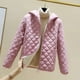 thumbnail image 5 of Chaqueta de algodón con capucha engrosada con vellón agregado Chaqueta de algodón adelgazante para mujer Chaqueta de algodón pequeña Abrigo de mujer, 5 of 6