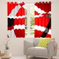 thumbnail image 5 of Geometric Blackout Curtains Red Black White Grey Bold Stripe Abstract Curtains & Drapes,Striped Lines Window Curtains Stripes Geometry Window Treatments 38"Wx45"L, 5 of 5