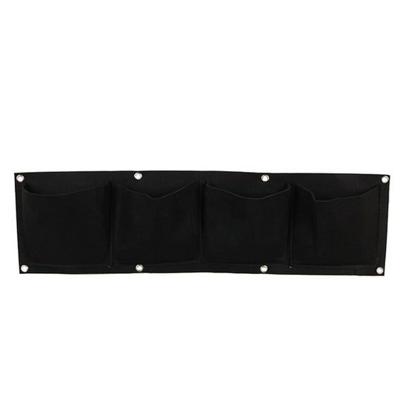 Xihbxyly Maceta Colgante para Jardín, Diseño de Bolsillo Vertical Grueso, Tela Transpirable, Base Hermética, Uso Interior y Exterior, Ideal para Cultivar Hierbas y Flores, 1 Unidad, Tamaño 50 X 80 Cm
