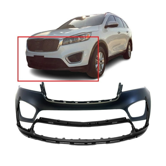 DCP Front Bumper Cover Kit for 2016-2018 Kia Sorento EX L LX KI1014101 KI1015105