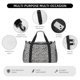 thumbnail image 4 of Fotbe Wild Animal Leopard Print Bolsa de Viaje con Estampado, Bolsa de Fin de Semana para Mujer con Compartimento para Zapatos, Bolsa de Gimnasio con Bolsillo Húmedo, 4 of 7