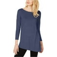 thumbnail image 1 of Suéter de punto mixto I-N-C para mujer azul extragrande, 1 of 2