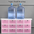 thumbnail image 5 of Latrodar Transparent Plastic Shoe Box Organizer Shoe Box Flip Lid Drawer Shoe Box Household Shoe Organizer Thickened Pink Upgraded, 5 of 5