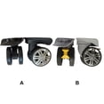 thumbnail image 2 of 2 Pieces Suitcase Wheels Wear-resistant 360 Rotation Noiseless Cases Casters Easy-Installation Replacement Wheel School Home Mute Wheel/Black, 2 of 7