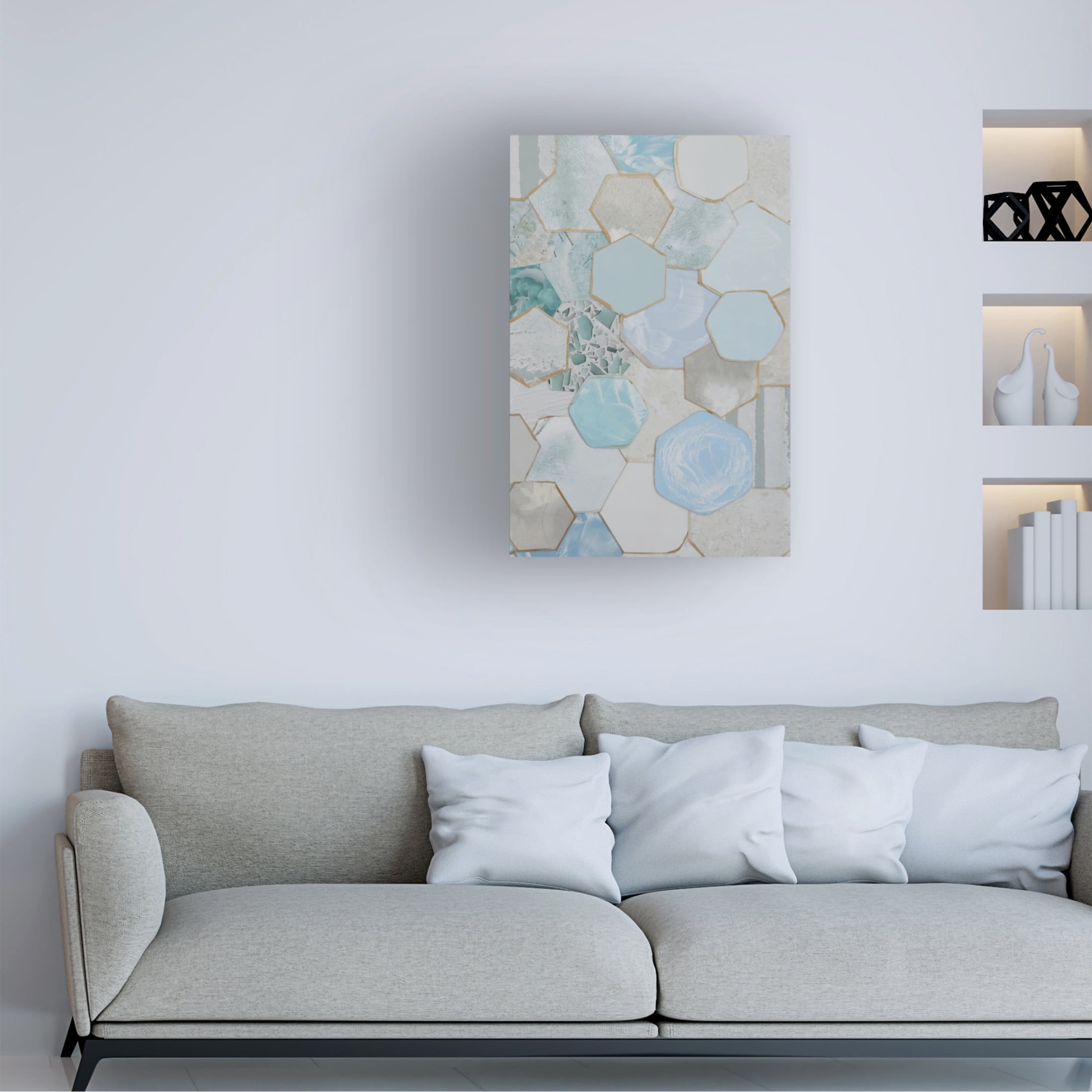 Trademark Fine Art Coco Good Mint Honeycomb II Canvas Wall Art