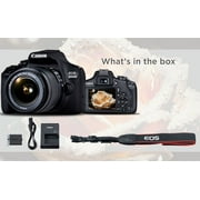 Canon EOS 2000D / Rebel T7 DSLR Camera with 18-55mm Lens + Bag + 64GB Card + More(International Model) (International Version)